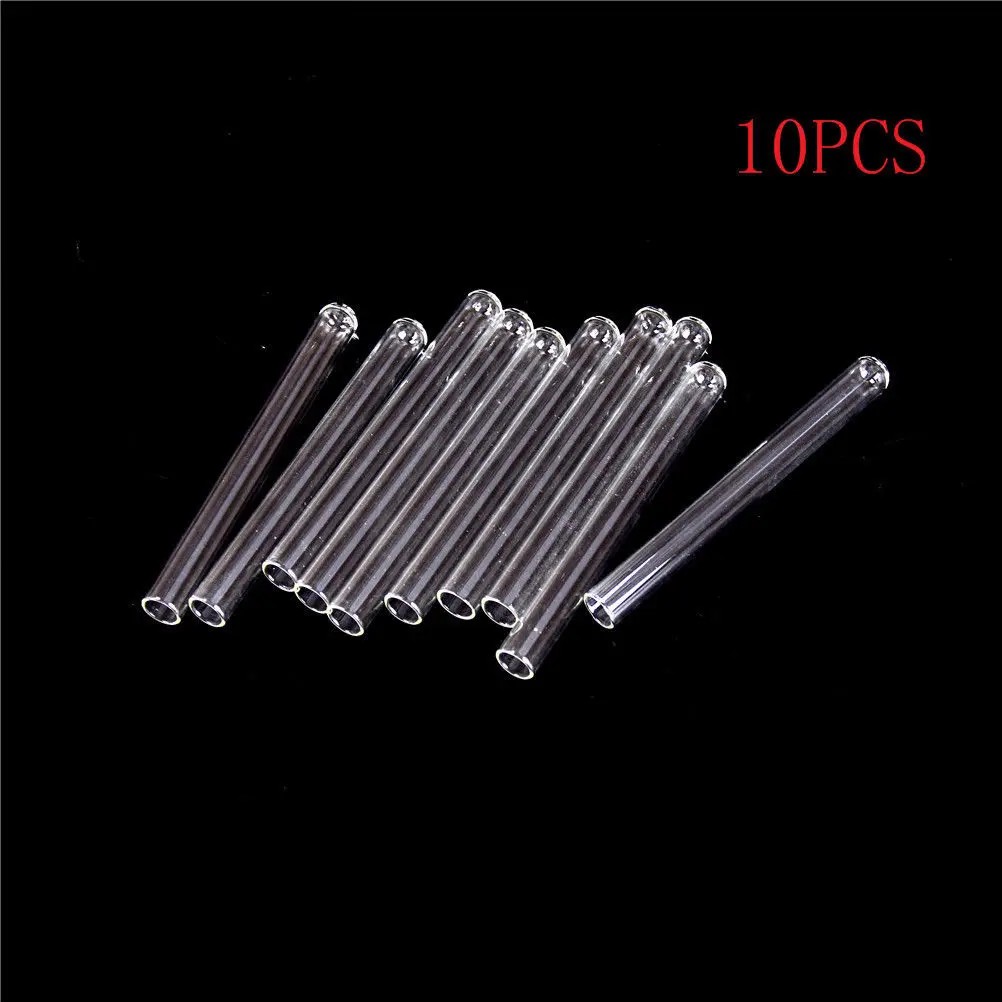 

10pcs/lot Transparent Pyrex Glass Blowing Tubes 100mm Long Thick Wall Test Tube 10*100mm