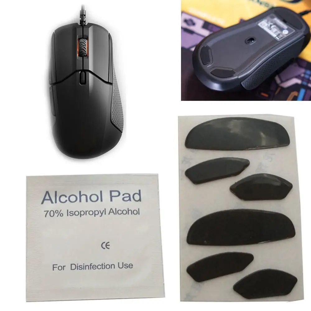 2 шт. толщина 0 6 мм замена ног мыши коньки для SteelSeries Rival 310|Аксессуары мышей и