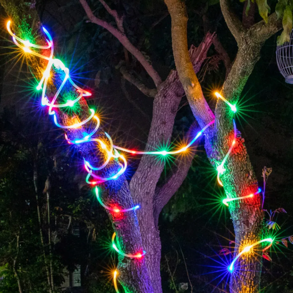 10 м 100 светодиодов веревка Сказочный светильник на водонепроницаемой батарее