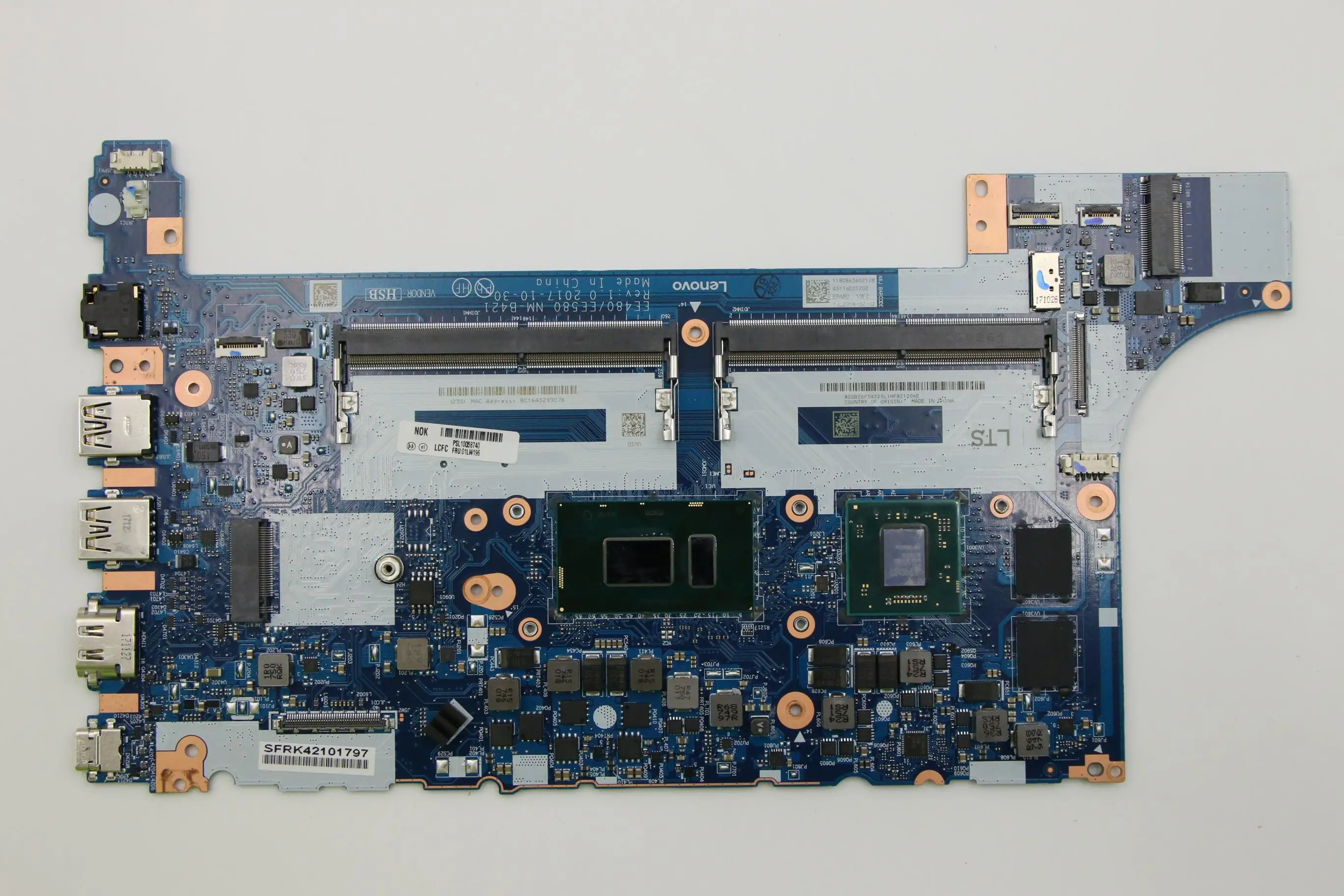 Bestellen Für Lenovo E480 I5-8250U 2G Laptop Integrierte Motherboard Mainboard FRU:01LW198 01LW197 01LW196