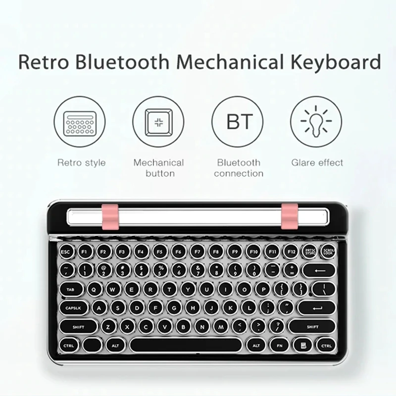 76 Key Bluetooth Беспроводная Проводная Двухрежимная механическая клавиатура