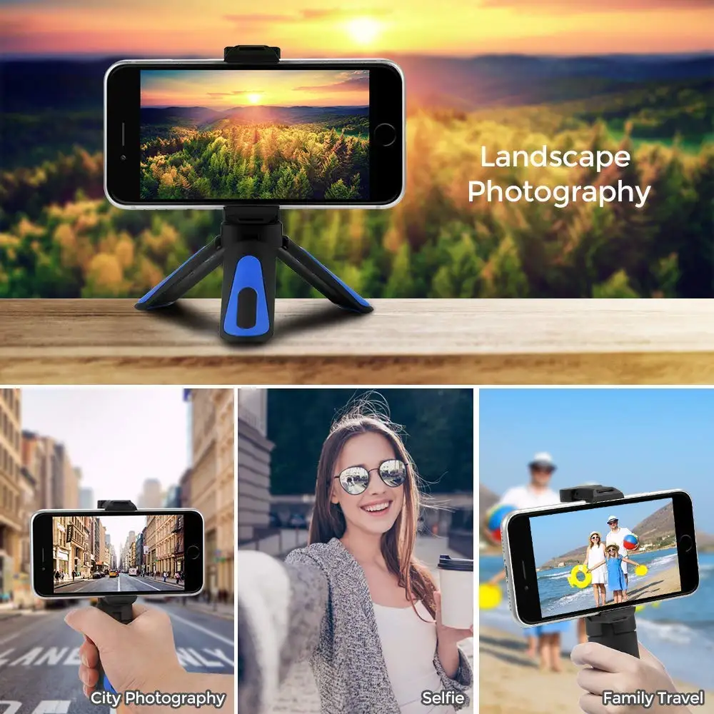 Мини штатив XILETU 2 в 1 с поворотом на 360 градусов для iPhone Max Xs X 8 7 Plus Samsung S8 S9 Piexl