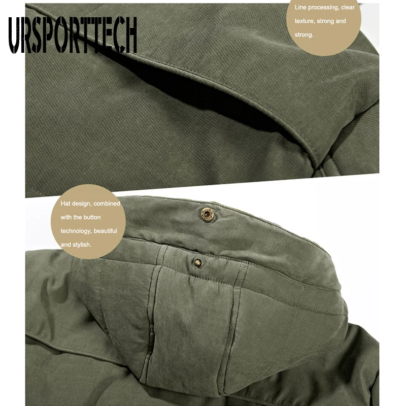 Men Parka Winter Jacket Men 2020 New Fashion Brand Fleece Thicken Warm Coat Windproof Casual Hooded Military Parka Plus Size 7XL