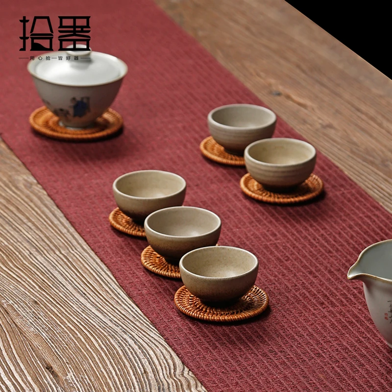 Новинка 2019 подставка из ротанга тканый коврик для чайника изоляционный чайной