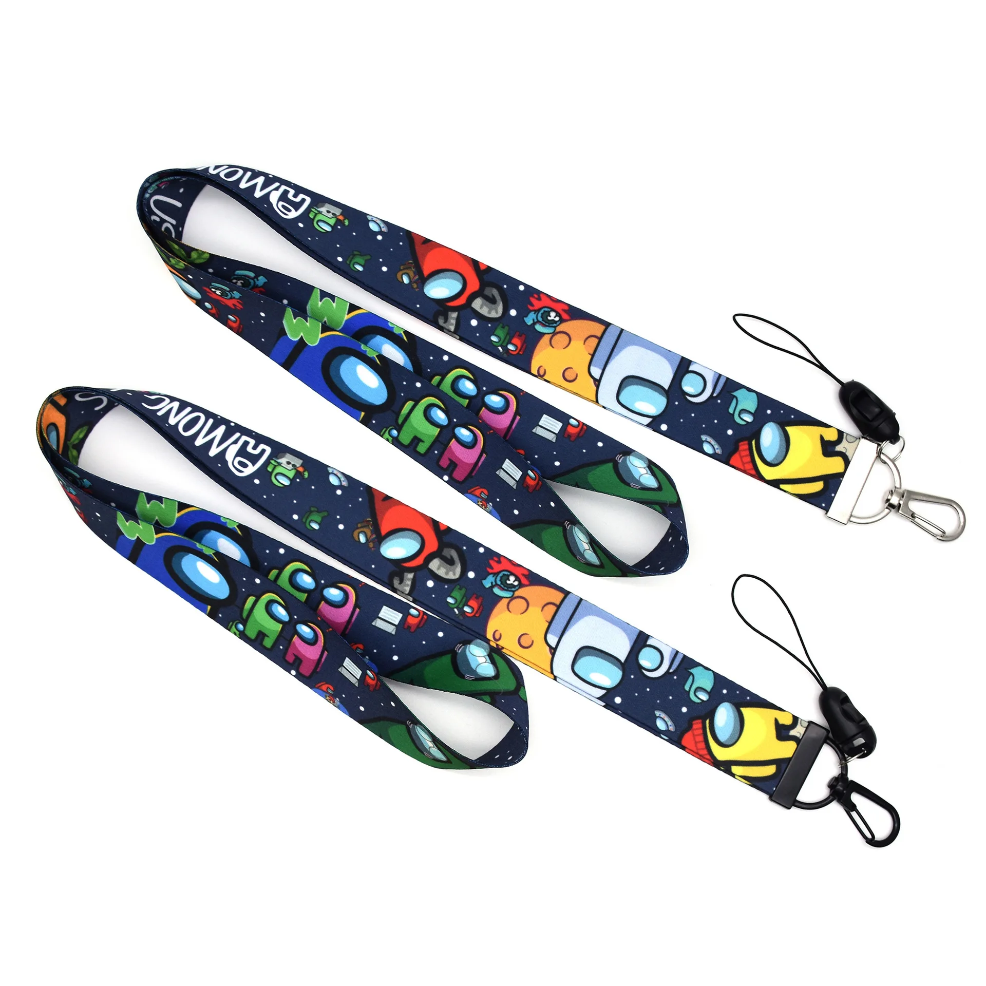 

Fashion Hot Game Among Us Huo Ying Hanging Rope Mobile Phone Pendant Game Key Chain Can Be Split Card Rope Gifts