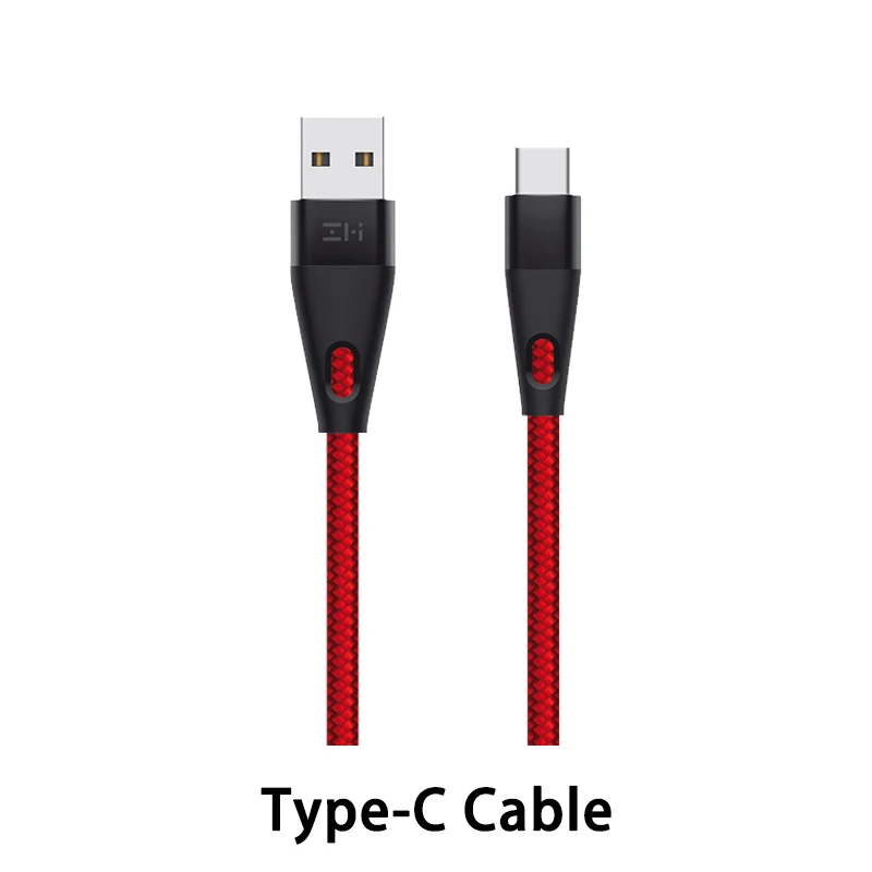 Red Type C ZMI MFi сертифицированный кабель освещения AL706 usb type C Быстрая зарядка Премиум нейлон PP плетеный рукав кабель для iphone - Цвет: Red Type C
