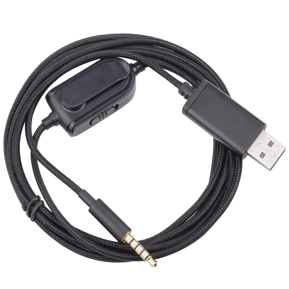 USB-кабель Talkback для аудиокабеля чата встроенный бесшумный регулятор громкости