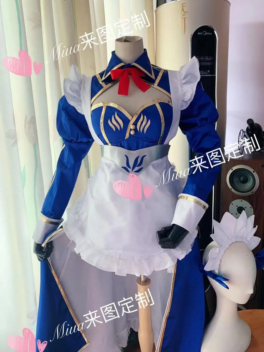 [Индивидуальные] аниме Fate/Grand Order Altria Pendragon Maid наряд платье Косплей Костюм женский