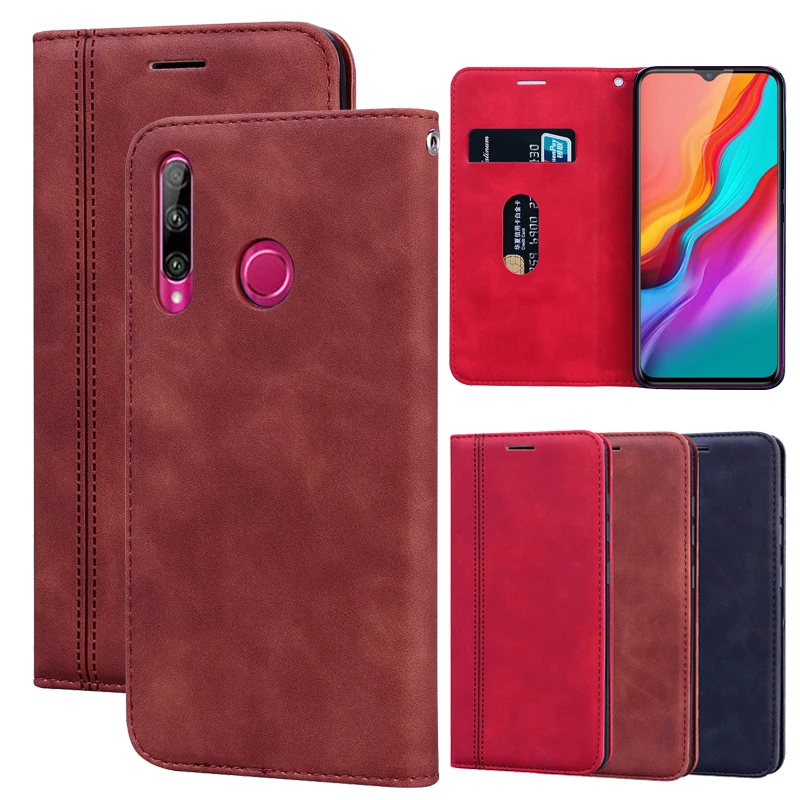 Кожаный чехол для телефона Infinix Hot 7 8 9 Note 6 S4 S5 Zero Lite Pro Smart 2 3 Plus|Чехлы-портмоне| |