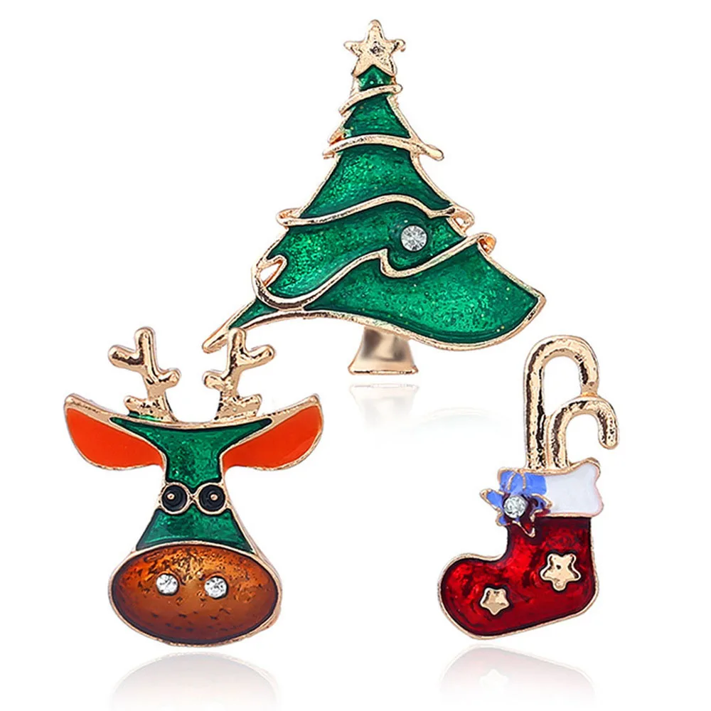 3 шт./компл. Рождественские Броши Модные Рождественская елка Носки для малышей
