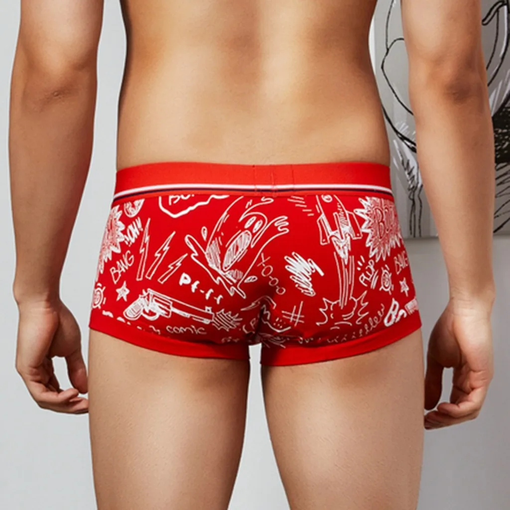 SAGACE 2020 хит продаж высококачественные новые мужские трусы боксеры с принтом
