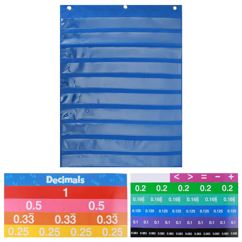 

1 set of Fractional Chart Decimal Chart Teaching Fractions Cards Digital Cards