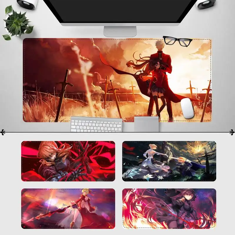 

Cheap Fate Stay Night Gaming Mouse Pad Laptop PC Computer Mause Pad Desk Mat For Big Gaming Mouse Mat For Overwatch/CS GO