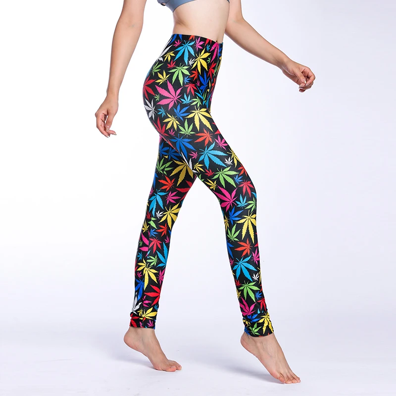 2021 Camouflage Womens for Leggins Graffiti Style Slim Stretch Trouser Army Green Leggings Deportes Pants | Женская одежда