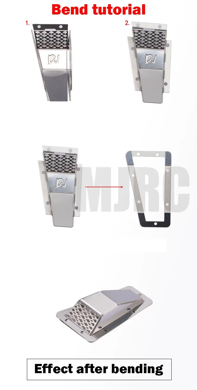 RC Car Air Filter Engine Large Flow Air Inlet Cover for TRX4 Defender D90 D110 Series RC Model Car Parts enlarge