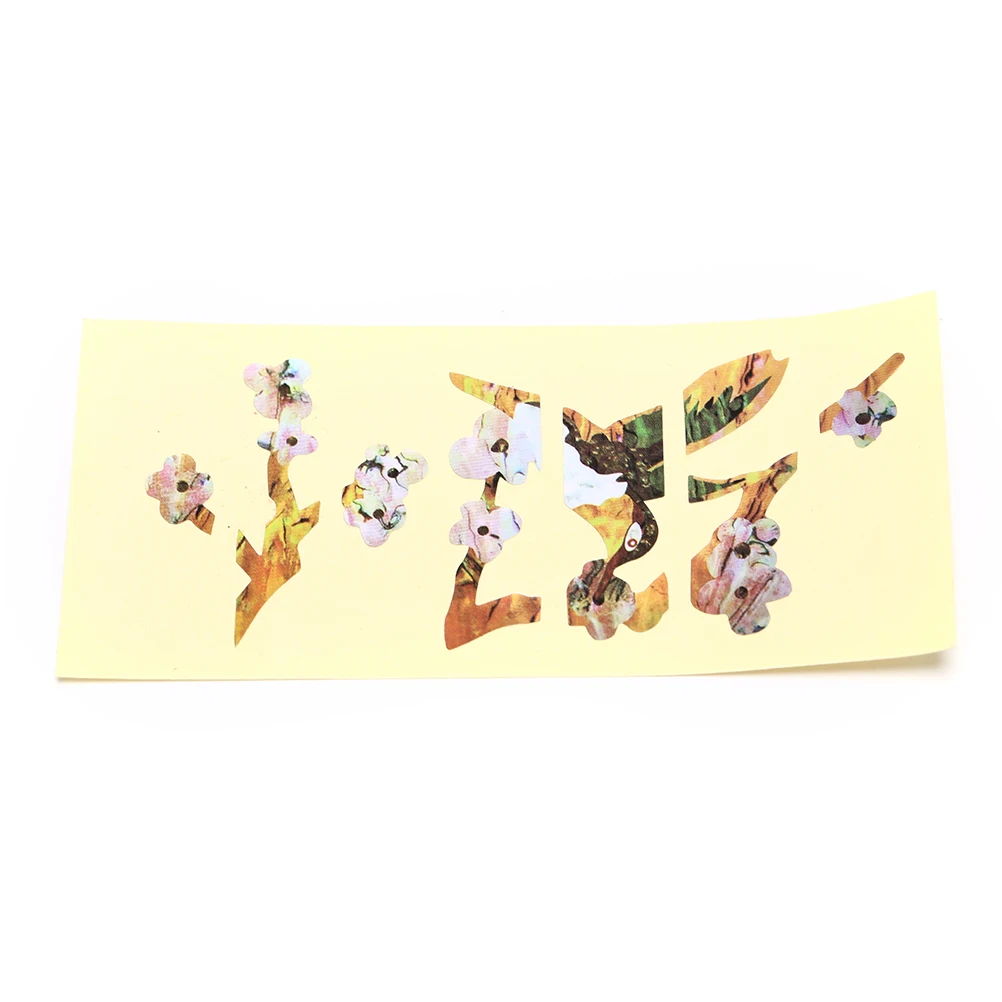 Гитарный бас-гриф наклейка с инкрустацией крест птица цветок палец маркеры для