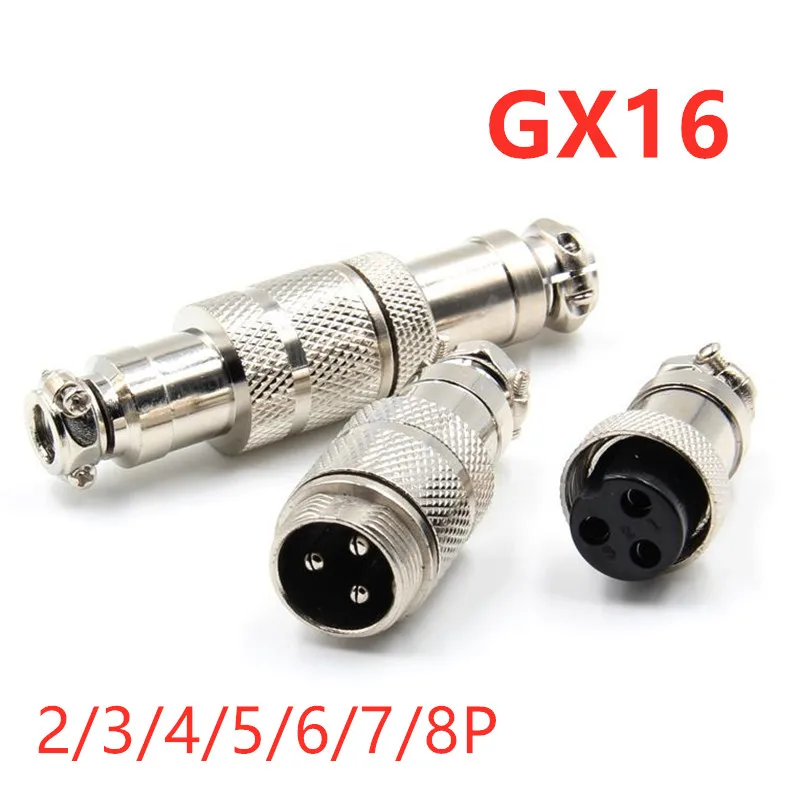 1 комплект GX16 авиационный соединитель док станция 2pin 3pin 4pin 5pin 6pin 7pin 8pin круглый