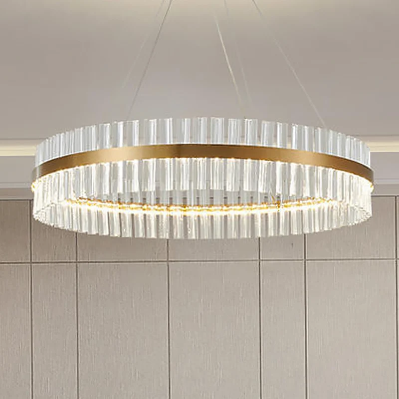 

New Modern Chandelier Round shape crystal Indoor chandelier Luxury Home living room Lighting Creative restaurant hotel lustre