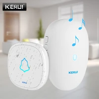 kerui m521 wireless doorbell kit home security long distance welcome high volume white black doorbell with f52 waterproof button