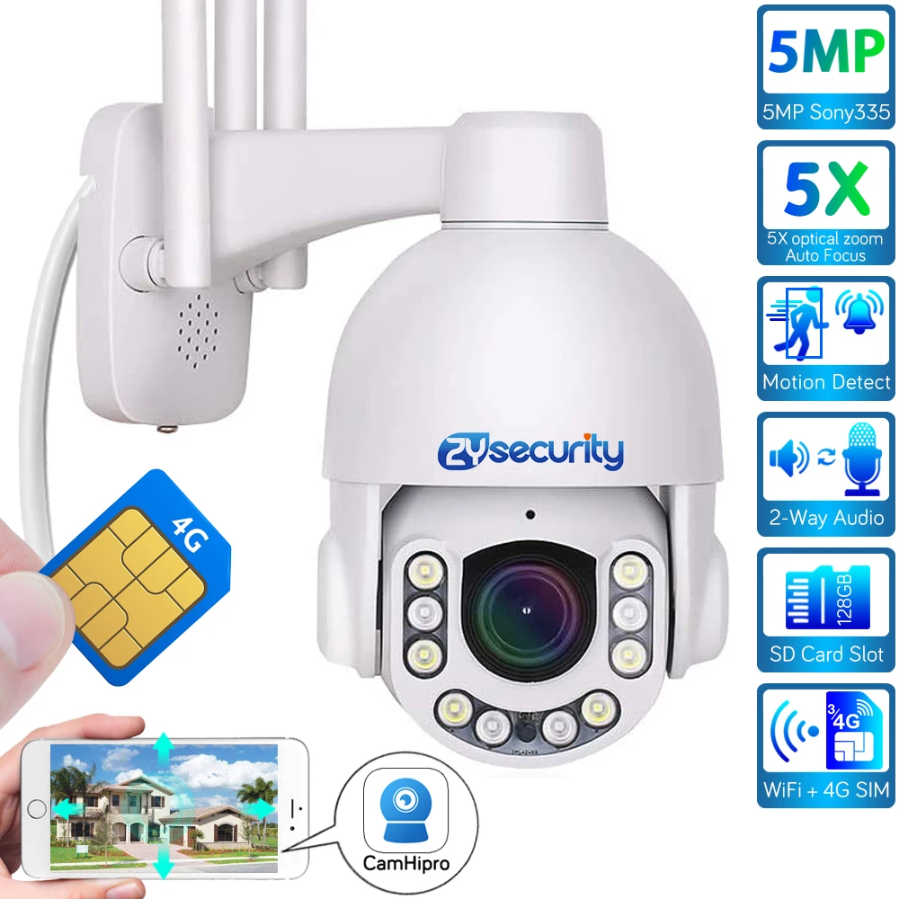 IP камера Sony 5 Мп 3G/4G с SIM картой и кратным увеличением|Камеры видеонаблюдения| |