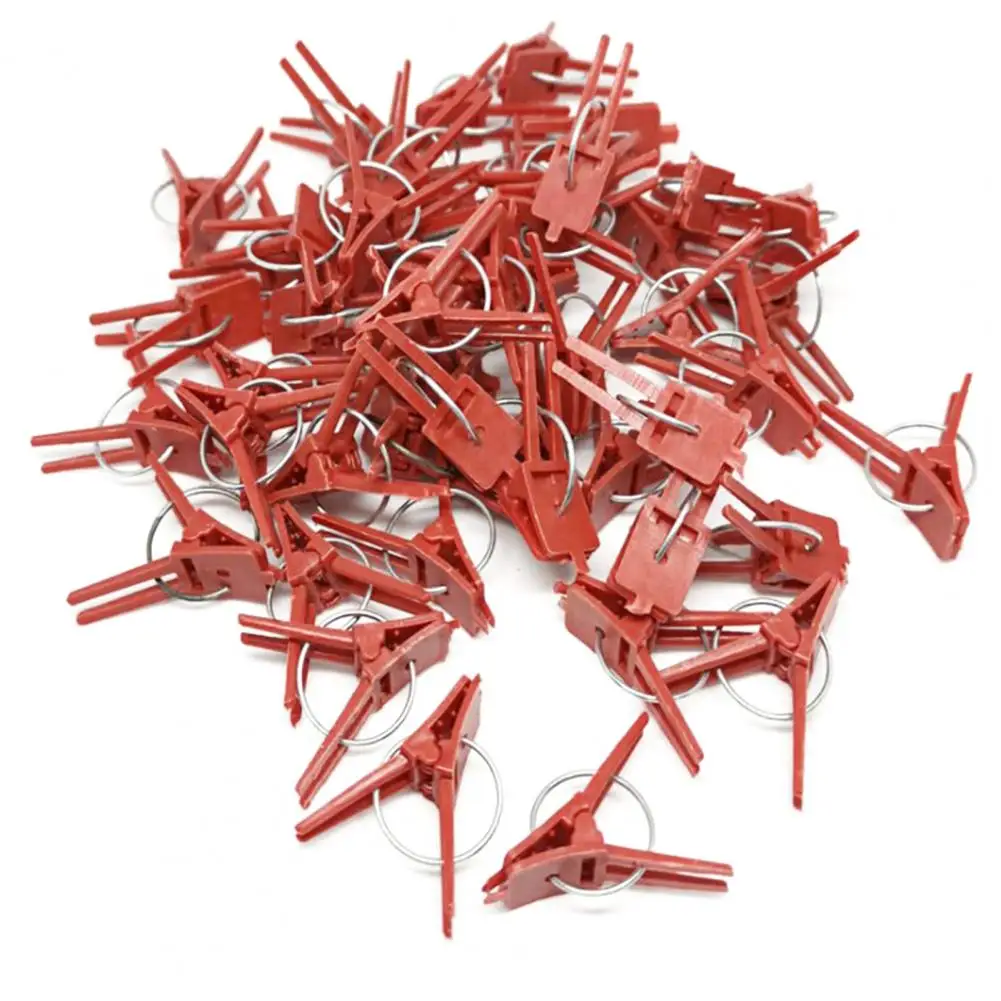 

1 Bag Grafting Clip Flexible Rust-free Plastic Round Flat Mouth Plant Support Clip for Garden Supplies Plant Support & Care