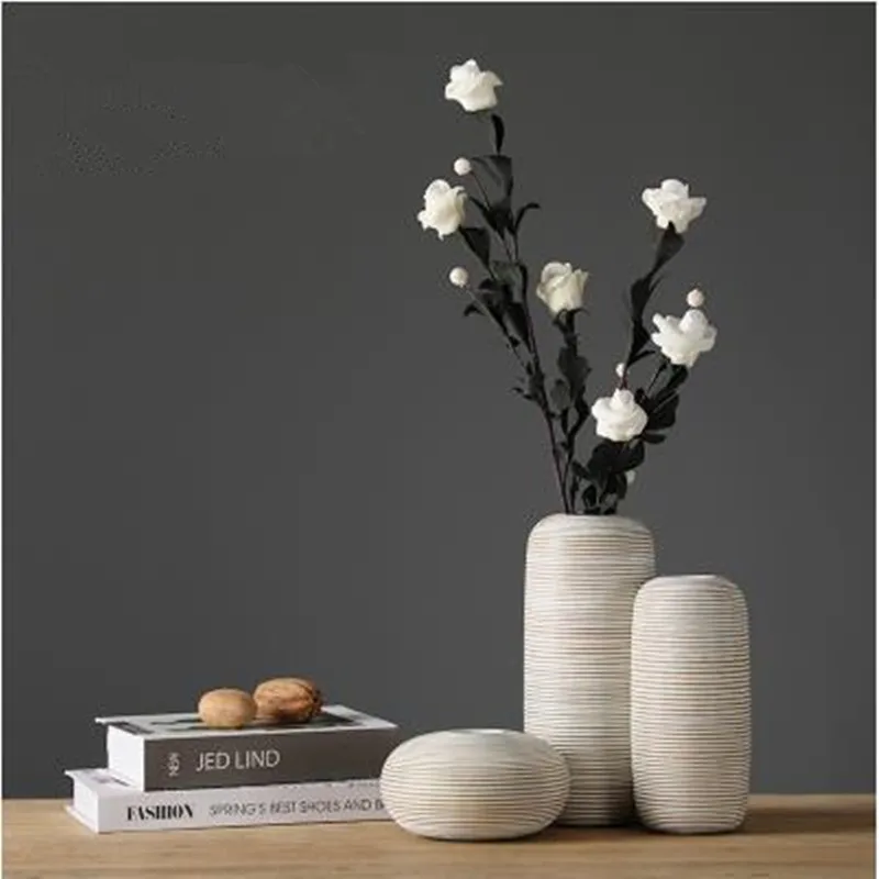 

European style ceramic vase, home office shop desk table top decoration crafts