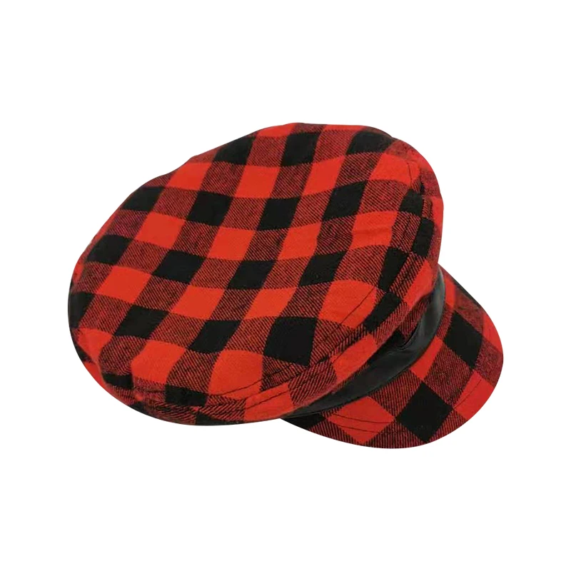 Популярная Осенняя Модная женская шапка в британском стиле теплые красные и