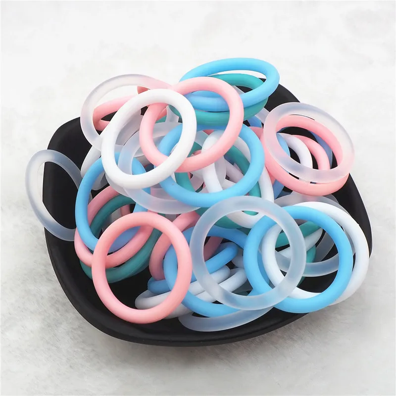 (20 цветов) 200 шт. уплотнительные кольца для детского Пустышки из пищевого силикона