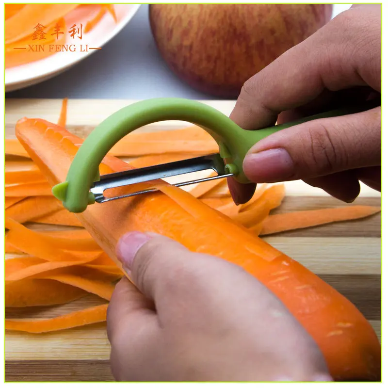 Карамельный цвет приспособление для чистки овощей и фруктов Slicer измельчитель
