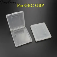 tingdong white plastic game card case high quality game cartridge cases boxes for nintendo gameboy gbc