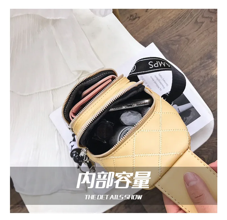 Lingge вышитая линия Женская нагрудная сумка Новинка 2019 популярная женская джокер