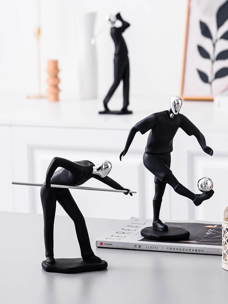 Современные Полимерные украшения для фитнеса домашняя гостиная настольные