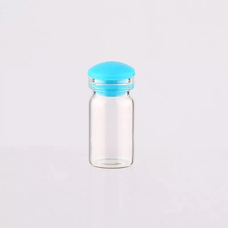 20pcs 0 .5ml Mini Glass Bottles Empty Sample Jars with Plastic/ Silicone /Cork Stoppers for DIY Craft Decoration Storage bottle |
