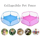 Переносная клетка для домашних животных, тент, манеж, складной забор для Ёж хомяк, мелких животных, дышащий, для щенков, кошек, кроликов, морской свиньи