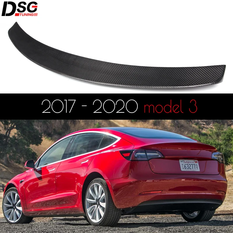 Задний спойлер из углеродного волокна с саржевым переплетением 3*3 3K для Tesla Model 3 |
