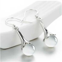 fashion ear earrings gift party white trendy dangle jewelry moonstone woman