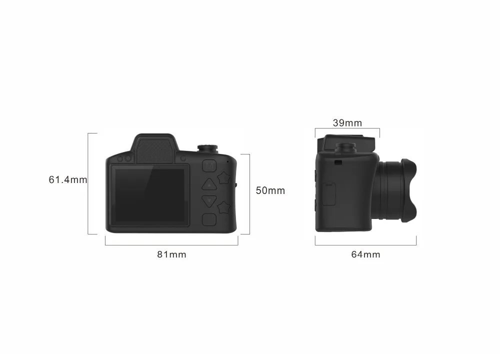Новинка 2,0 дюймов ips HD цветной экран детская камера детская SLR DV с оптическим зумом