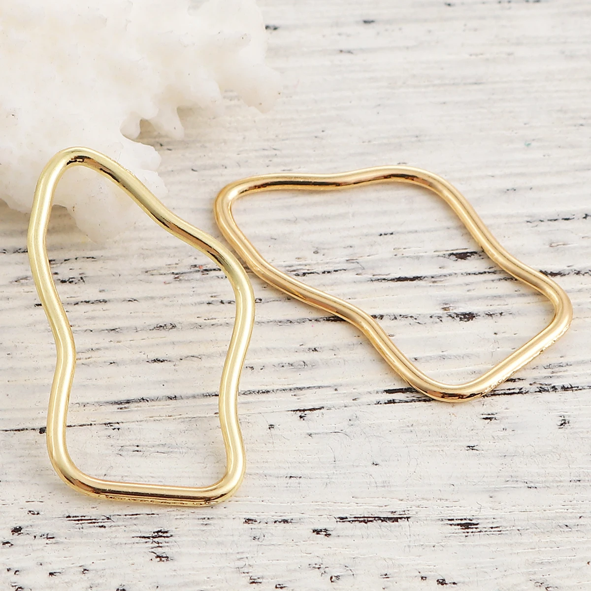 Doreen Box разъемы из цинкового сплава нерегулярные серебряные золотые/серебряные