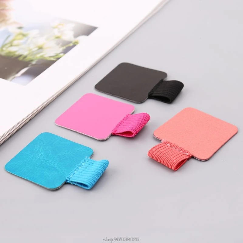 

3pcs Square Self-adhesive Leather Pen Clip Pencil Elastic Loop For Notebooks Journals Clipboards Pens Holder Mar10 21 Dropship