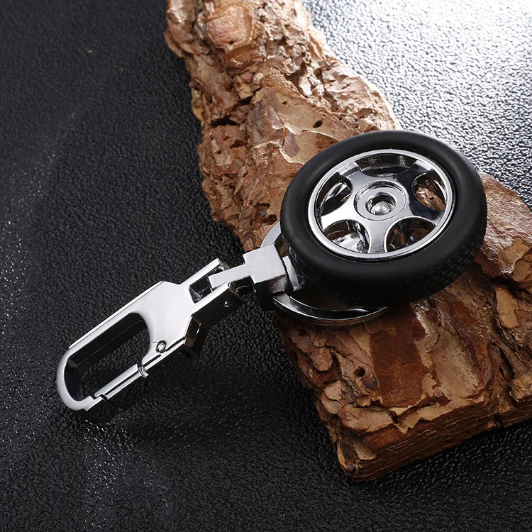 Car accessories car Key Ring Keychain Wheel Rim Chain Luxury Aluminum for mercedes benz amg w204 cla w203 w211 w205 | Автомобили и