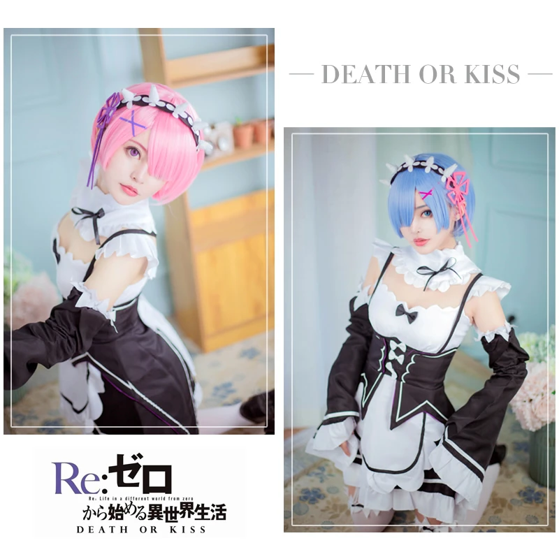Новый аниме Rem Ram Re:Zero карнавальный костюм стартующая жизнь в другом мире
