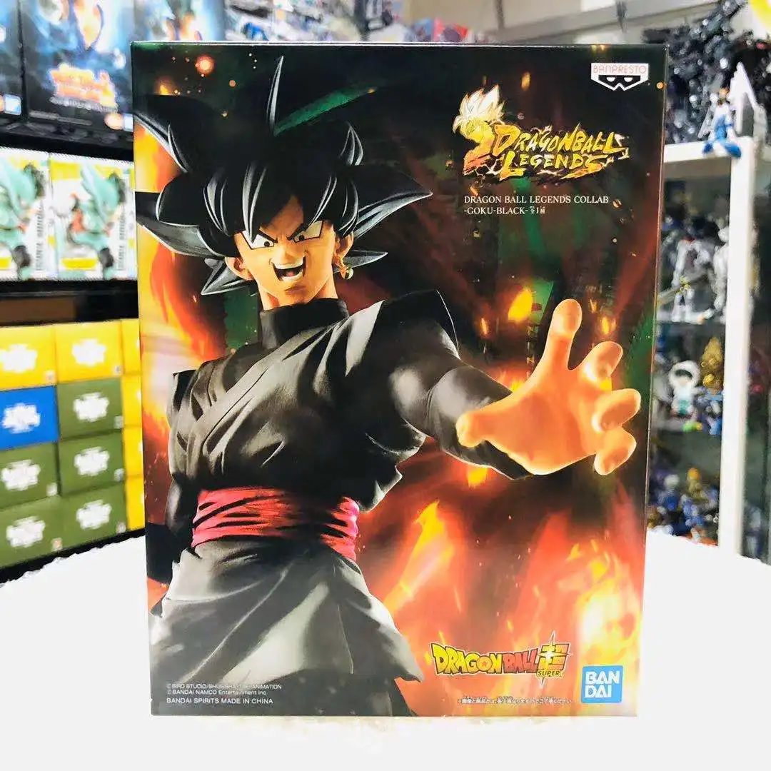 Оригинальная фигурка BANPRESTO Dragon Ball Z DBZ Legends черная роза Goku фигурки модель куклы