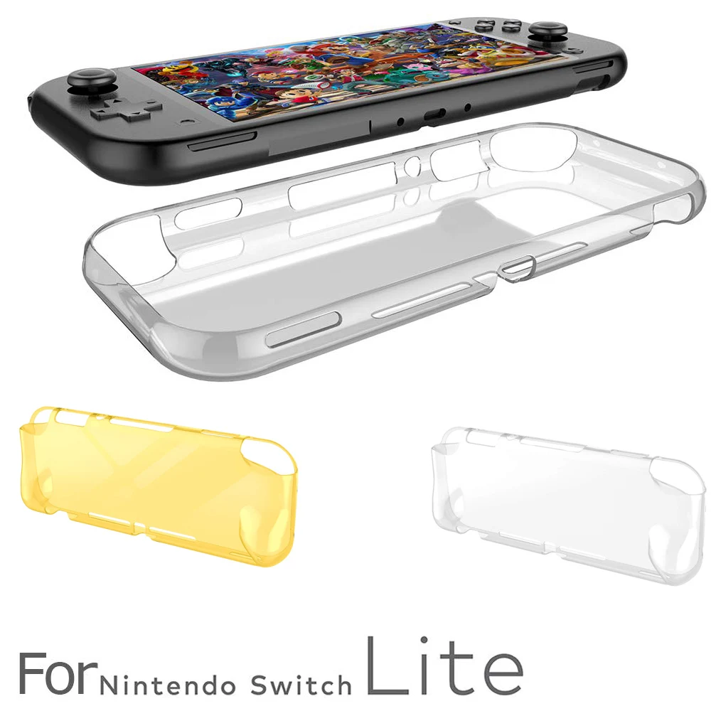 Закаленное защитное стекло для Nintendo Switch Lite прозрачный мягкий чехол из ТПУ задняя