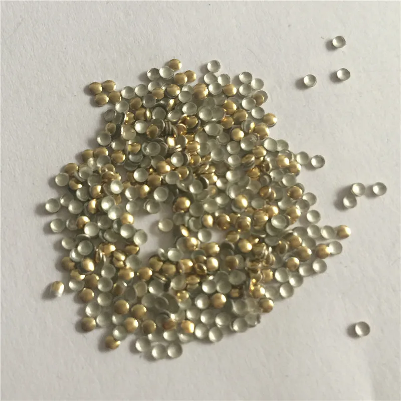 1000 шт. 2 мм Золотые/Серебристые/белые металлические украшения для одежды