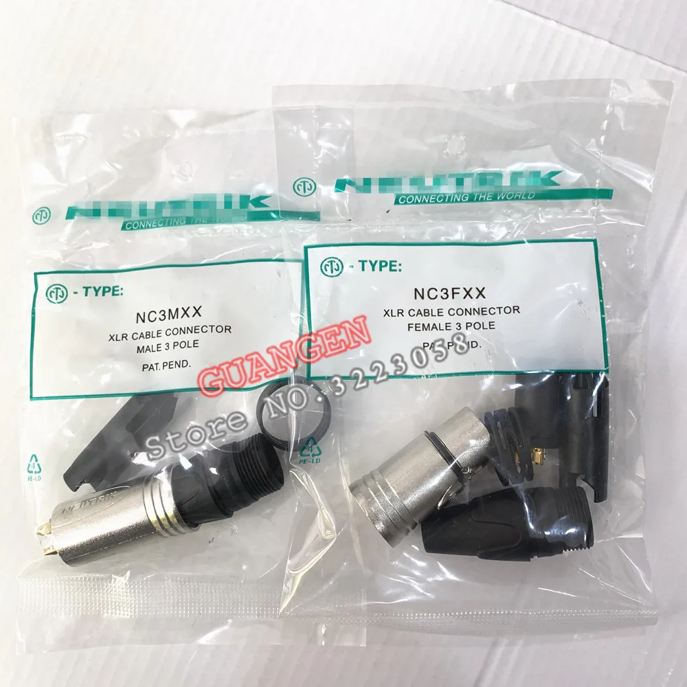 10 шт./лот 5 шт. NC3MXX и NC3FXX обновленная версия для NEUTRIK Male female набор 3 Pin XLR коннектор
