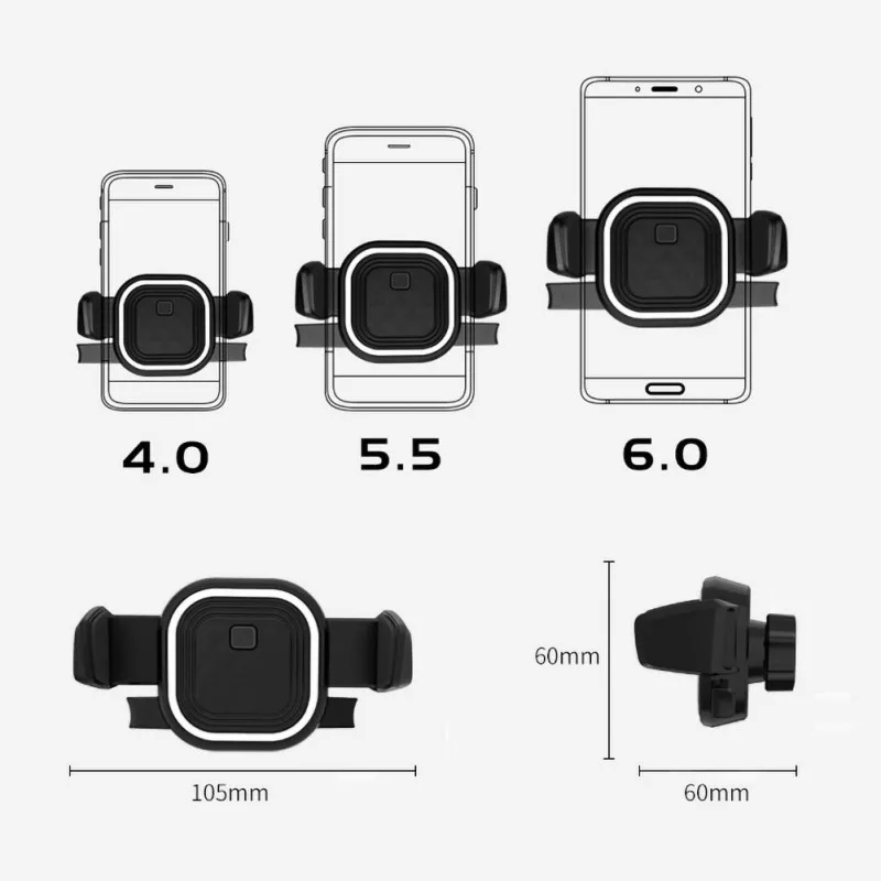 Крепкий магнитный автомобильный держатель для мобильного телефона силиконовый