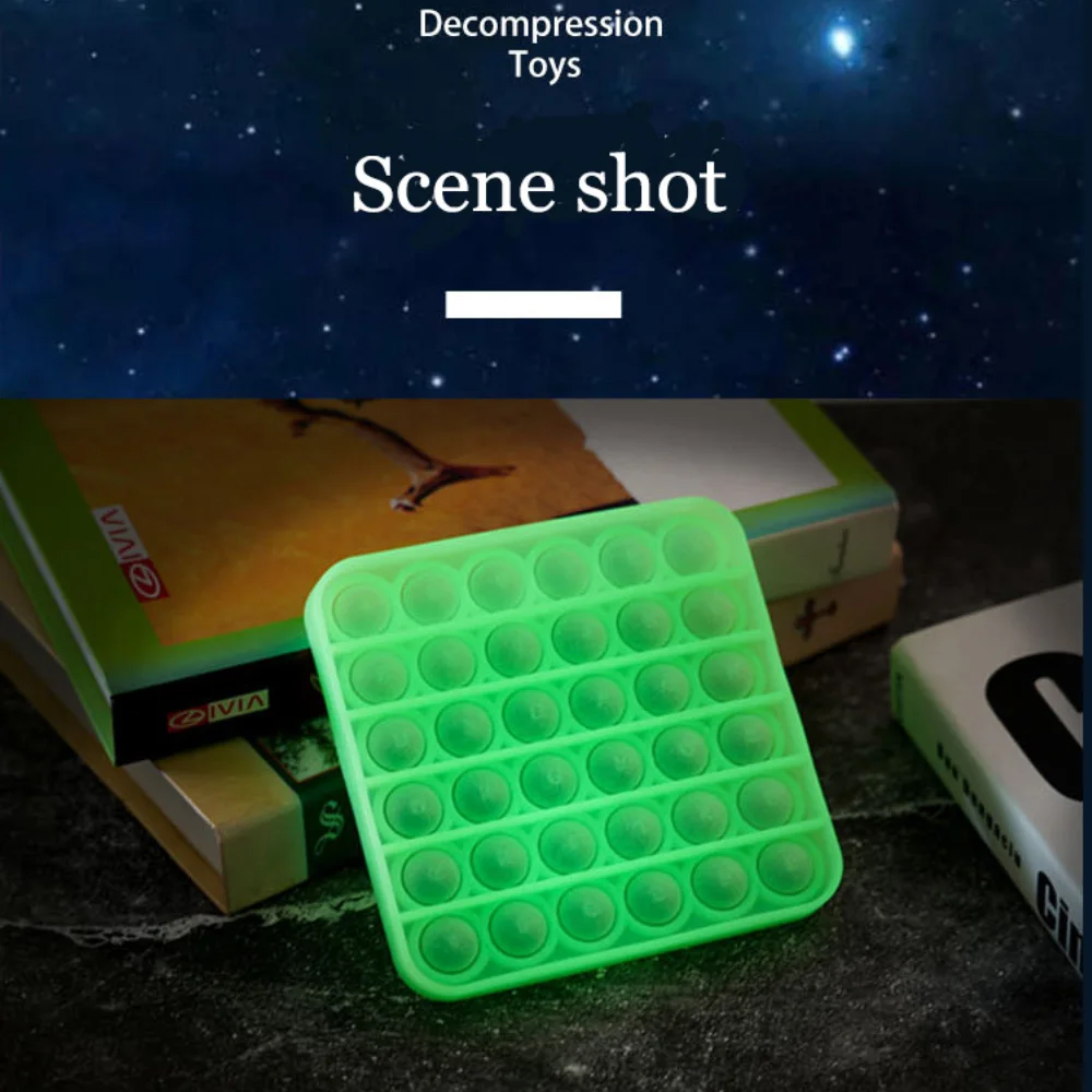 

The New Luminous Push bubble Sensory pop it game suitable for adult kid Fidget toy Autism anti-stress Relief поп ит антистресс
