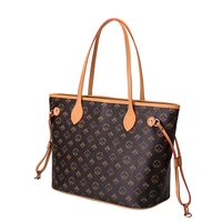 brand female bag retro fashion print large capacity tote bag simple and versatile shoulder bag temperament letter handbag