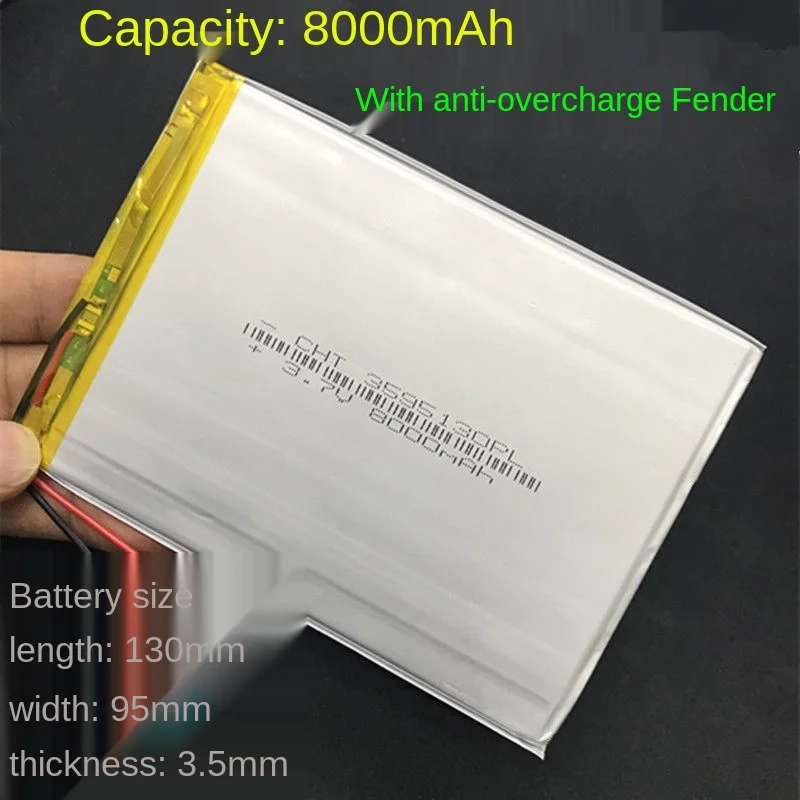 

Onda VI40 dual-core tablet 3.7v lithium battery 3595130 large capacity 8000 mAh V971 For Games Accessories Battery