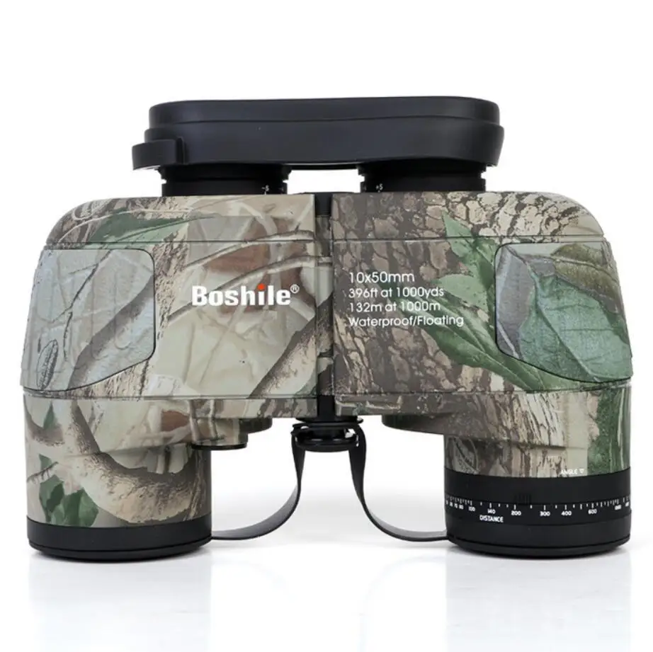 Russian military telescope 10X50 with compass maple leaf camouflage binocular high-fold HD microlight night vision navigation |